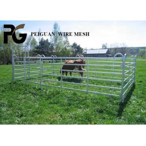 Hot Dipped Galvanized Cattle Yard Panel , Farm Metal Horse Fence Panels