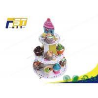 China OEM ODM Cardboard Cake Display Stand Digital Printing Environmental Protection on sale