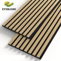 China Modern Design Wooden Strip Polyester Fiber Acoustic Panel for Theater Wall Panel on sale