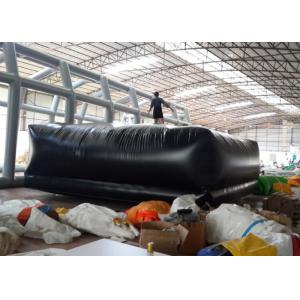 5 x 5m Black PVC Inflatable Sports Games Inflatable Gym Mat / Inflatable Jumping Mat