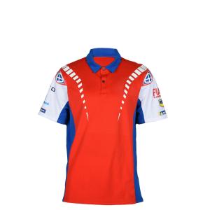 Breathable Cotton and Spandex Mesh Sports Men Polo Shirt with Customized Design