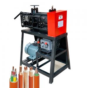 China 4.5kw Waste Cable Cutting Plastic Cover Stripper Machine for Separating Copper from Rubber/Plastic Casings supplier