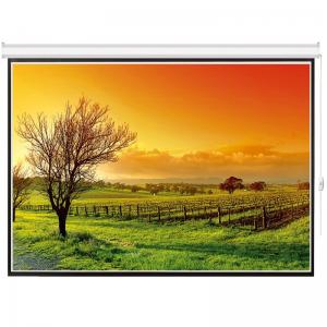 China 100 4:3 motorized electric projection projector screen HD 3D TV home theater glass beaded supplier