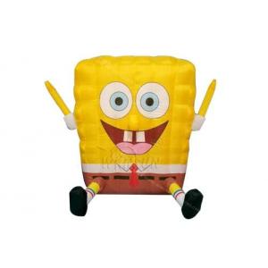 China SpongBob Advertising Inflatables With Air Blower And Repair Kits supplier
