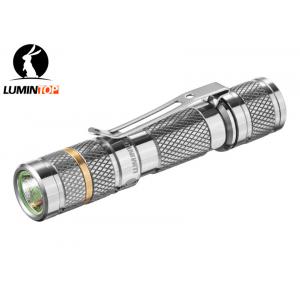 Mini Lumintop Ti Tool AAA Flashlight , Titanium AAA Flashlight With Reversible Clip