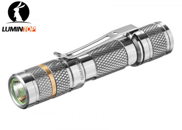 Mini Lumintop Ti Tool AAA Flashlight , Titanium AAA Flashlight With Reversible