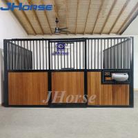 China Indoor Bamboo Powder Coated European Horse Stalls Panels Portable on sale