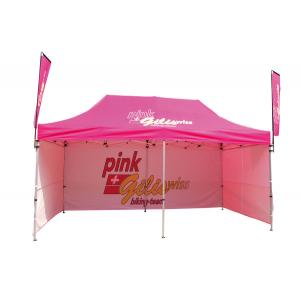 China Waterproof Trade Show Tents Steel Pole Custom Dye Sublimation Printing supplier