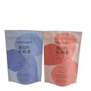 Spa Bath Soak Scrub Salt Package Bag Stand Up Zipper Plastic Bag Soap Sea Salt Bath Product Packaging Bags