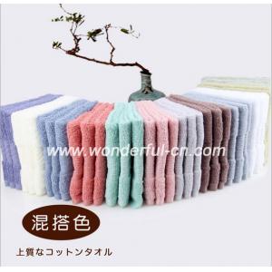 Best quality AZO free cotton terry dobby small red wholesale hand towels