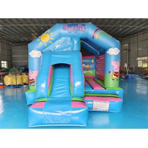 Commercial Outdoor Bouncer Infant Games Peppa Pig Cartoon Inflatable Bounce House With Slide Inflatable Combo For Kids