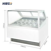 China R404 Ice Cream Cone Display Cabinet Baked Pastry Ice Cream Dipping Case Stand Alone on sale