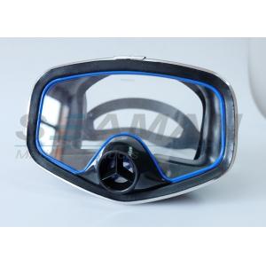Single window Diving Mask with nose Purge Valve Silicone Skirt and Metal Frame for scuba diving and spearfishing