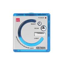 China OEM LOGO Portable square shape mini pocket fm radio with belt buckle on sale