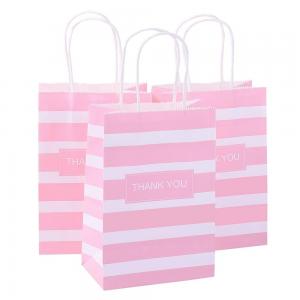 Custom Color Accepted Promotion Kraft Paper Thank You Bag for Wedding Party Store