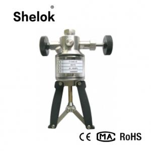 China High pressure hydraulic oil hand pump pressure tester calibration machine supplier