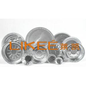 Round Shape 8011 Aluminum Foil Food Container Silver Color