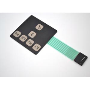China Embossed Tactile Metal Dome	Membrane Switch Keyboard With Male Connector Cable supplier