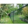 PVC Coated Wire Netting Fence / Green Wire Fencing Chain Link For Zoo Protection