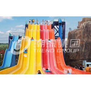 Colorful Racing Water Park Rides , Holiday Resorts With Water Parks For Family