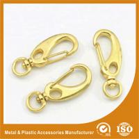 Gold / Silver Plated Zinc Alloy Snap Hooks Handbag Hardware Accessory