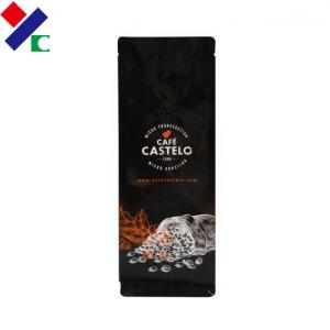 100g 5lb Aluminium Foil Coffee Stand Up Pouches , Custom Coffee Bean Bags With Valve