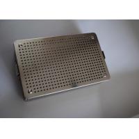China 34x25x6cm Perforated Metal Wire Basket Surgical Instrument Storage on sale