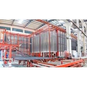 China Fully Automated Aluminum Profile Vertical Powder Coating Line with Fast Curing wholesale