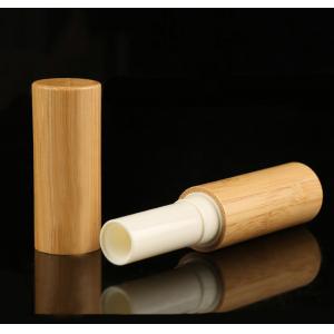 China 5ml Petg Bamboo Lip Balm Containers Screen Printing supplier