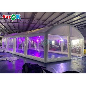 Digital Pringting Inflatable Pool Shade Bubble Dome Building Covered Air Cover Water Tent