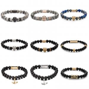 China Customized Men Jewelry Stainless Steel Handmade Beads Bracelets supplier