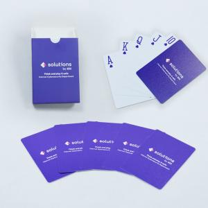 0.35mm Blue Plastic Playing Cards Printed Waterproof 100% Pvc Playing Cards