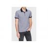 Four - Button Placket Cotton Polo Shirts For Men Wave Point Pattern