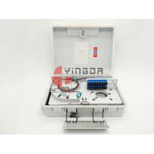 China 24 Ports Fiber Access Terminal Box with SC/UPC adapter Pigtails , 1*8 1*16 Splitter Distribution Box White wholesale