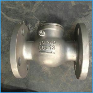 China JIS swing check valve flange end supplier