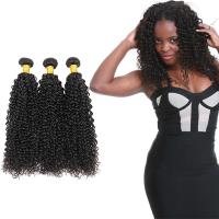 China 100 Unprocessed Virgin Curly Hair Bundles Natural Hair Line No Shedding on sale