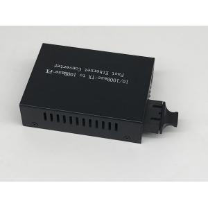 One Rj45 Port 10 / 100M Fiber Ethernet Media Converter , Multimode Media Converter Dual Fiber