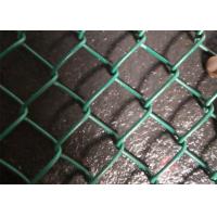 China Lightweight Pvc Coated Chain Link Fence Mesh Green / Black / Blue Color on sale