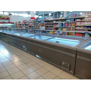 China 8 Ft Large Supermarket Freezer Sliding Glass Door Freezer For Chicken Storage wholesale