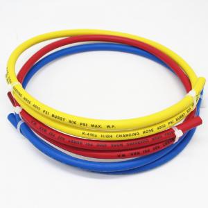 R410a Red Yellow Blue Rubber Refrigerant Charging Hose For Air Conditioner