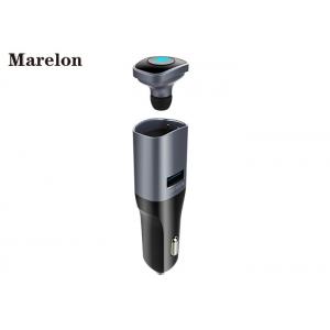 China Two Way Plug Bluetooth USB Car Charger Handsfree Car Kit Bluetooth Headset supplier