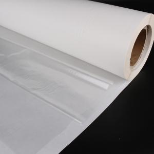 Translucent 0.10mm Hot Melt Glue Film Textile Fabric Patchs PES