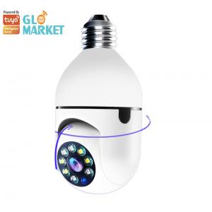 China Tuya Wifi 3mp Bulb IP Camera Full HD Smart Home Security Wireless Camera With Light supplier