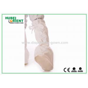 Hospital Microporous Disposable Foot Gloves With Anti Slip PVC Sole