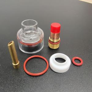 China WP 17 18/26 TIG Welding Cup Kit with Glass Cup Collets Body Gas Lens and Ceramic Nozzle supplier