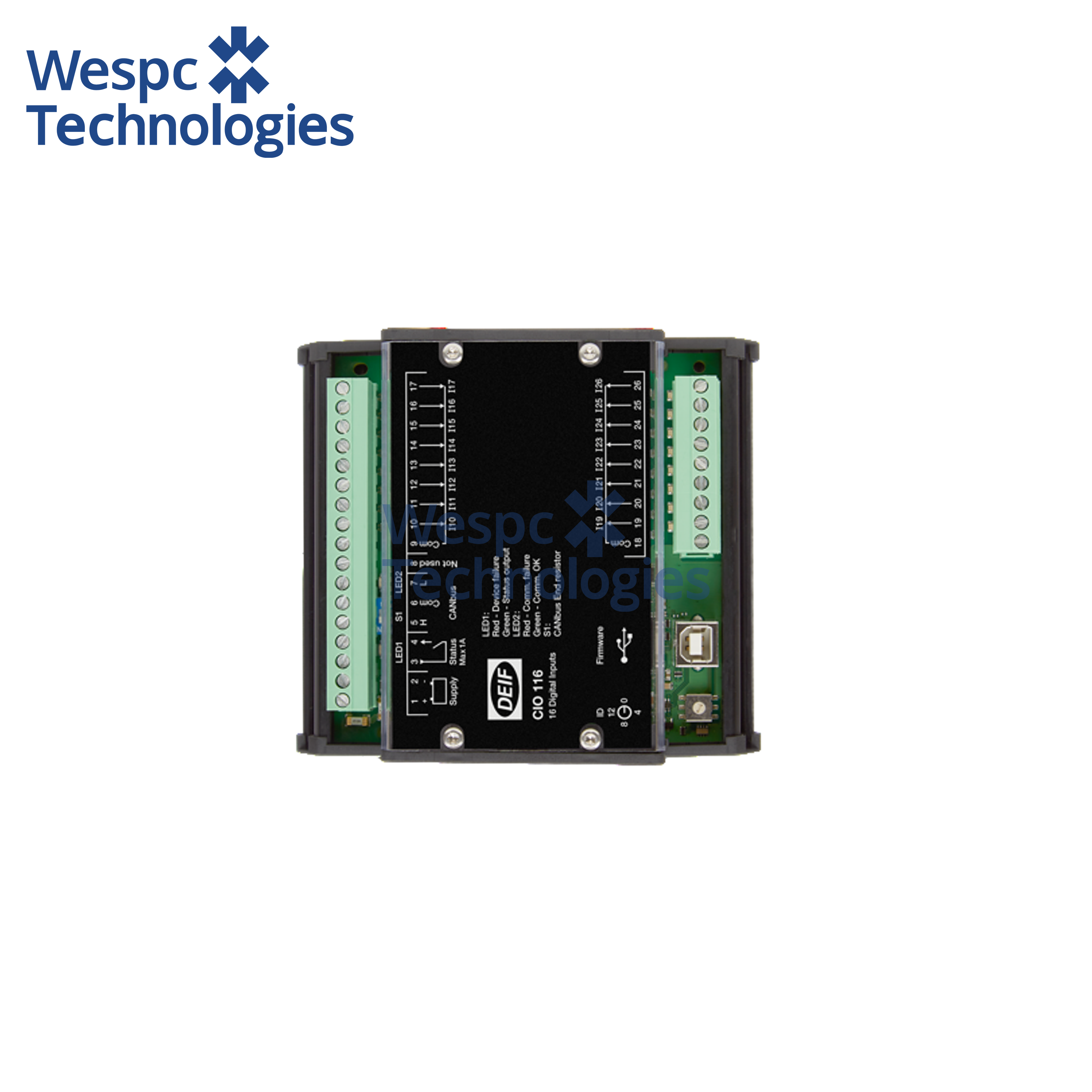 China Module de contrôle CAN générateur analogique Wespc Original DEIF CIO116 wholesale