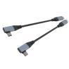 China Fast USB Charging Cable Universal Multi Function Cell Phone Charger Cord Fast Charge Electronic Device Data Cable USB-C 90° Type C Cable Connector wholesale