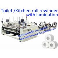 China 1800mm Toilet Paper Manufacturing Machine With Embossing on sale