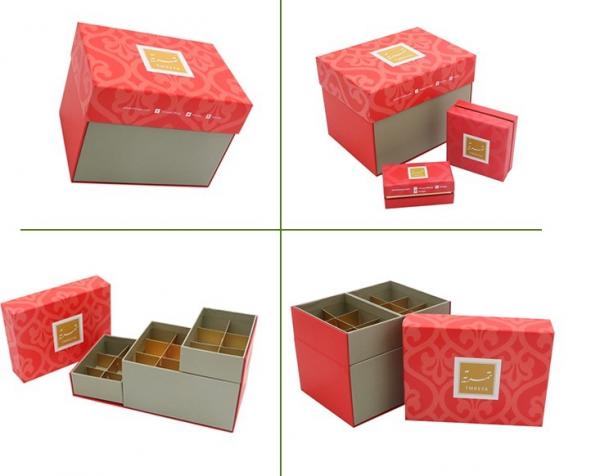 China Brand Golden Cigar Gift Box With CMYK Print Sliver Paper