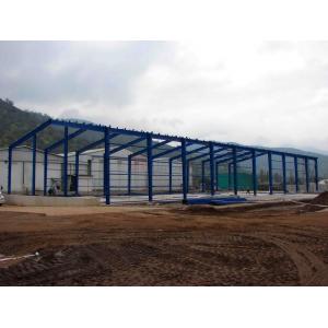 China High Strength Pre Steel Structure Warehouse Building With Lighting supplier